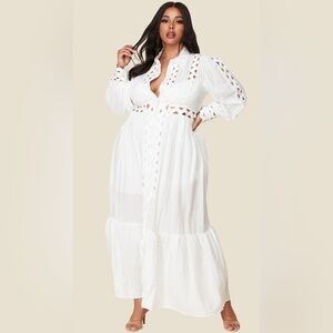 Elegant White Maxi Dress